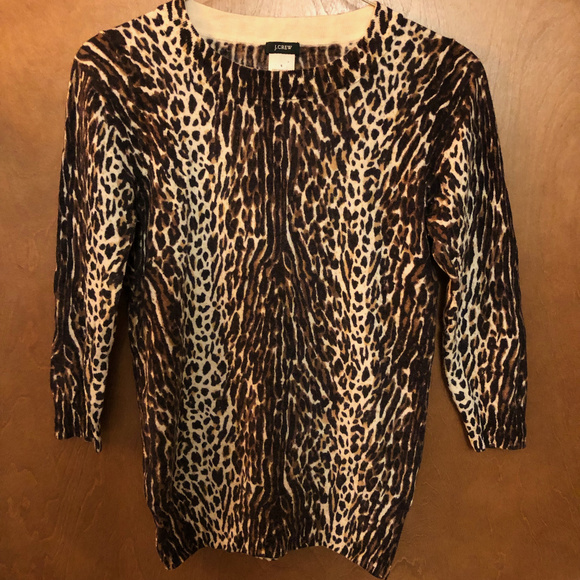 J. Crew Sweaters - J.CREW Leopard Print Sweater